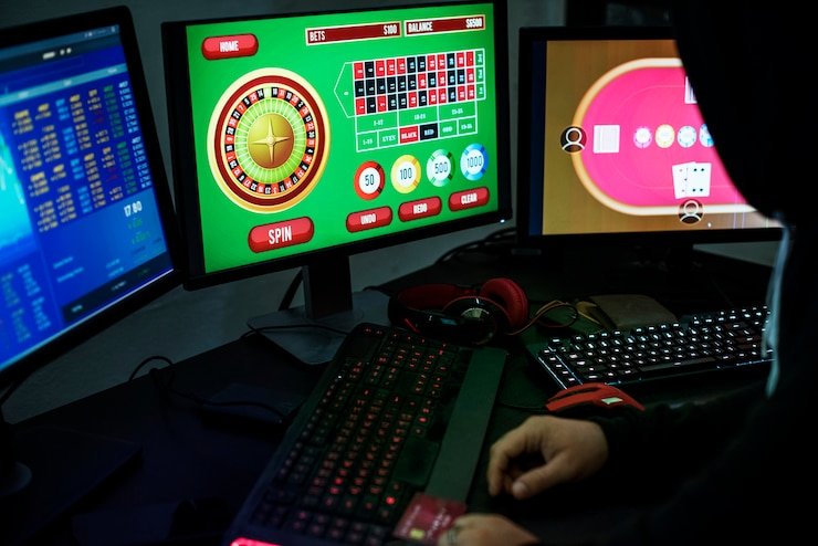 Meja baccarat SA Gaming dengan dealer profesional